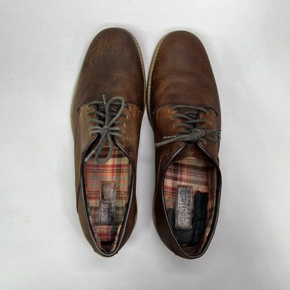 Bed Stu Men's Size 11‎ Luz Rustic Brown Leather Oxfords